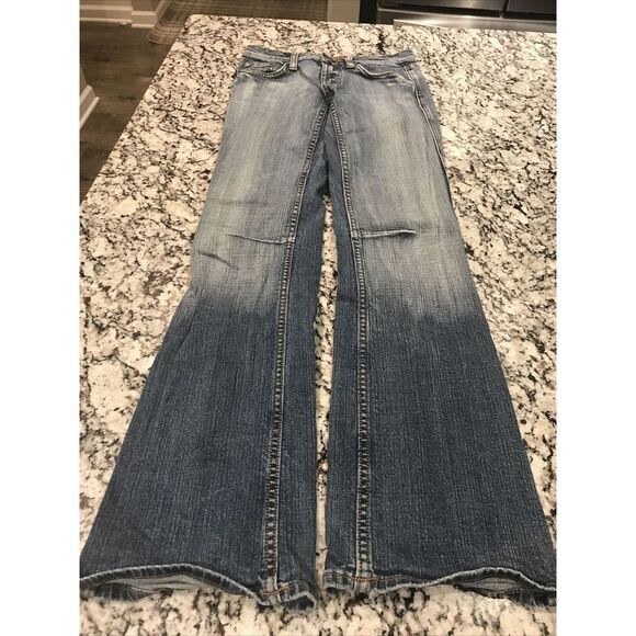 Vigoss Stretch Slim Boot‎ Sz 1/2 Inseam 32 Embellished Stretch Jeans Womens - Picture 9 of 12